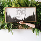 Into The Forest I Go | Wood Sign farmhouse signs, rustic signs, joanna gaines style signs, farmhouse decor, Farmhouse style