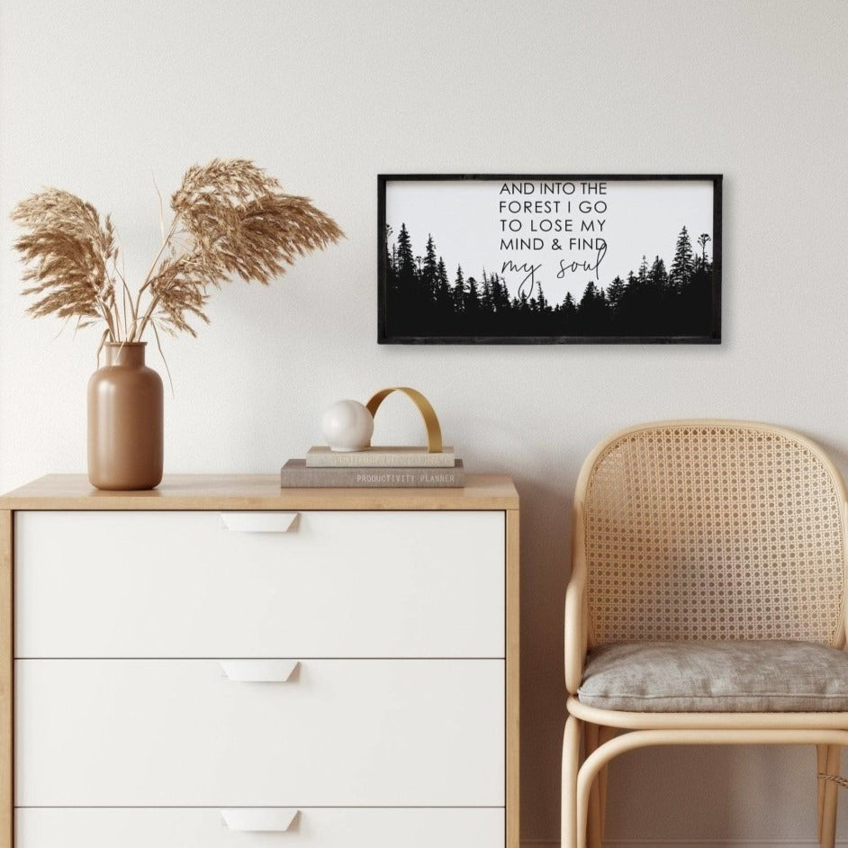 WilliamRaeDesigns Ebony Into The Forest I Go | Wood Sign