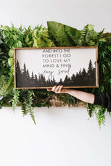 Into The Forest I Go | Wood Sign farmhouse signs, rustic signs, joanna gaines style signs, farmhouse decor, Farmhouse style