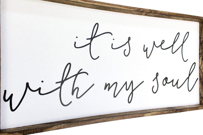 WilliamRaeDesigns It Is Well With My Soul | Wood Sign