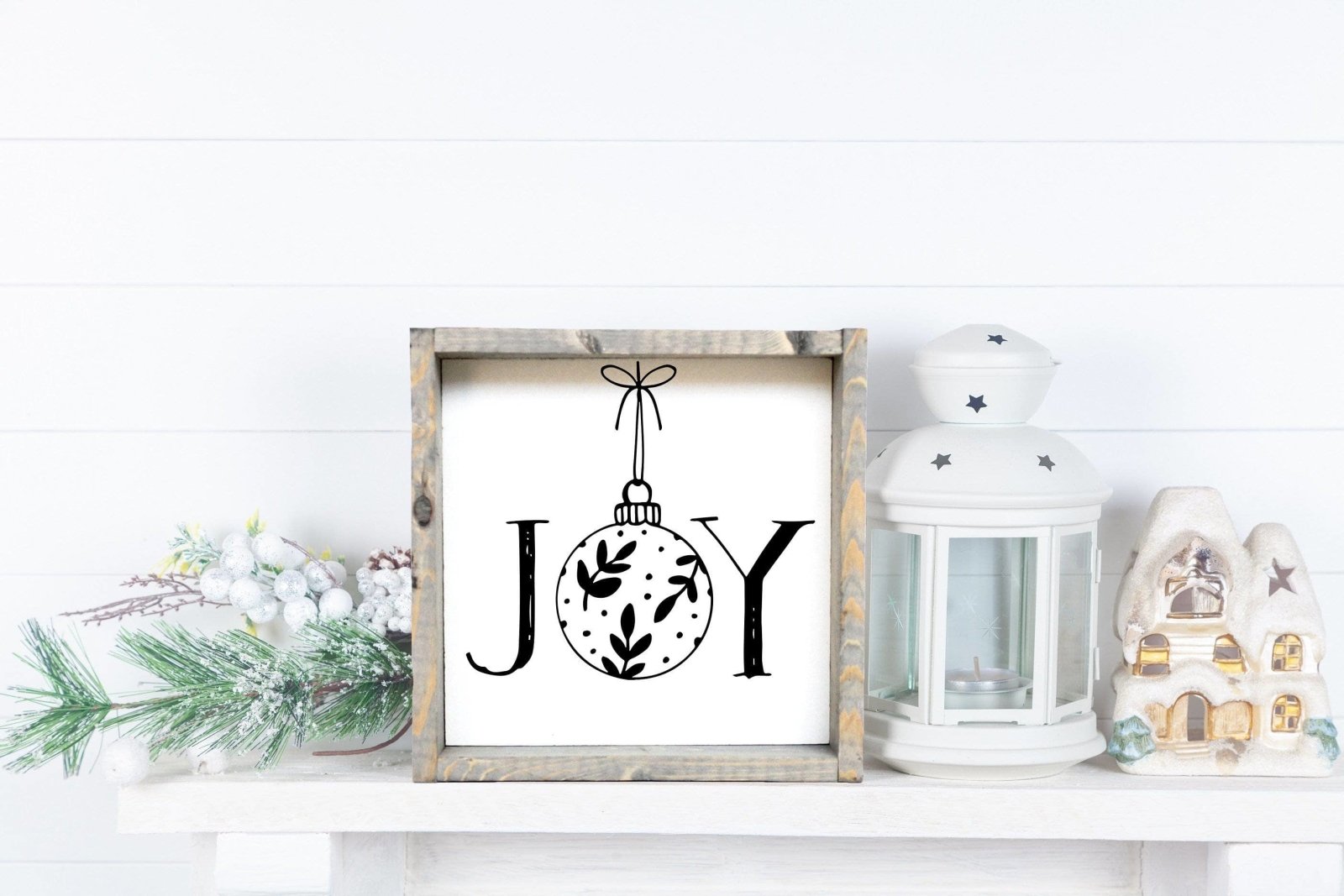 WilliamRaeDesigns Classic Gray Joy Ornament | Wood Sign
