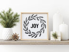Joy Wreath | Wood Sign - WilliamRaeDesigns