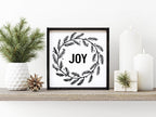 Joy Wreath | Wood Sign - WilliamRaeDesigns