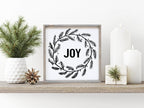 Joy Wreath | Wood Sign - WilliamRaeDesigns