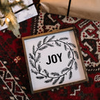 Joy Wreath | Wood Sign - WilliamRaeDesigns