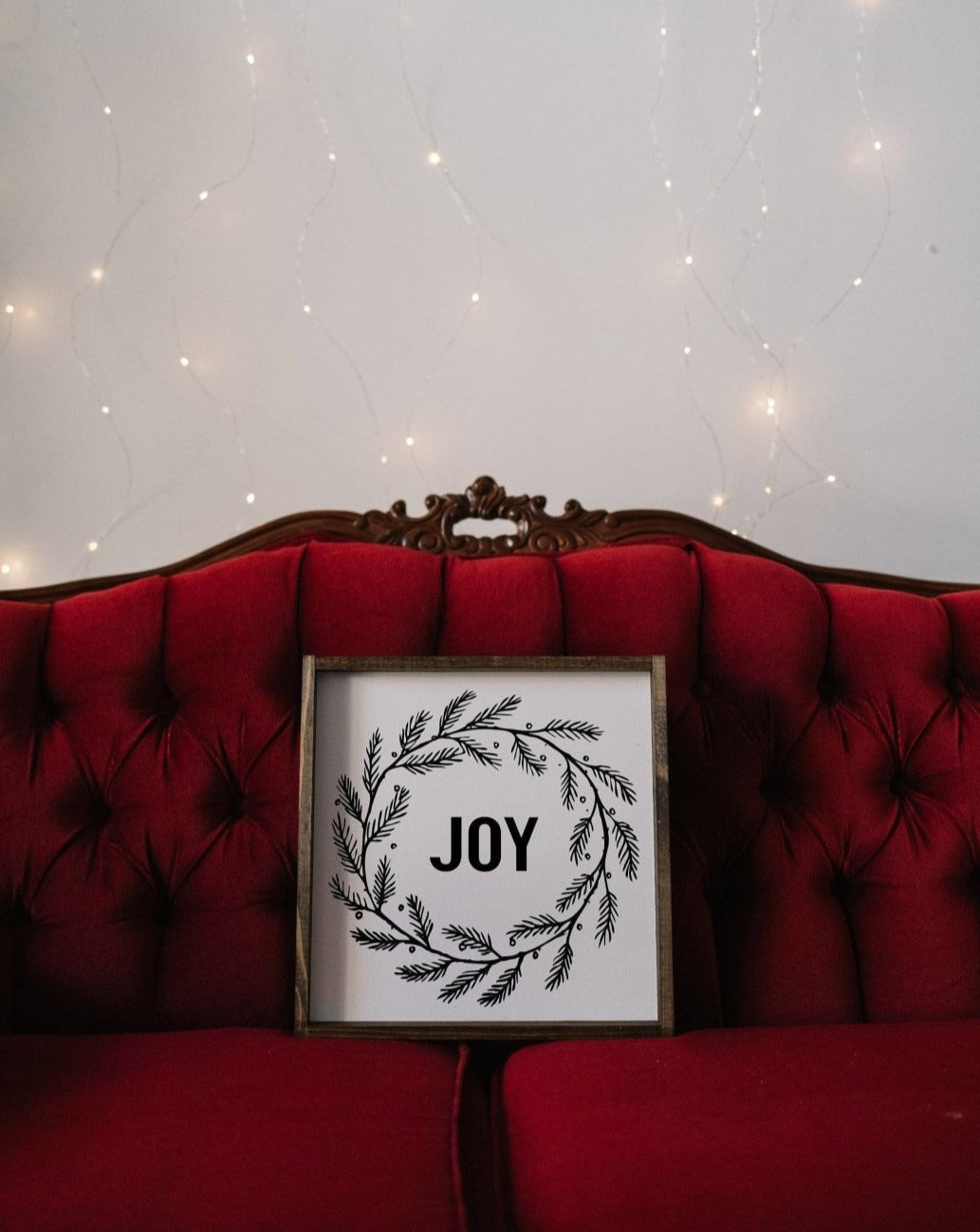 Joy Wreath | Wood Sign - WilliamRaeDesigns