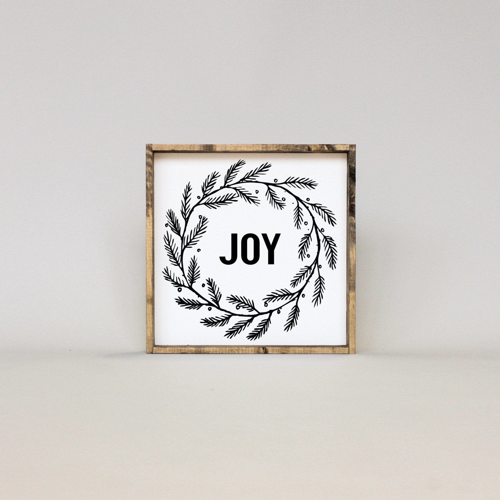 Joy Wreath | Wood Sign - WilliamRaeDesigns