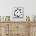 Joy Wreath | Wood Sign - WilliamRaeDesigns