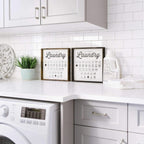 Laundry Symbols | Wood Sign - WilliamRaeDesigns