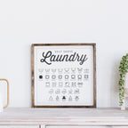 Laundry Symbols | Wood Sign - WilliamRaeDesigns