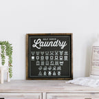 Laundry Symbols | Wood Sign - WilliamRaeDesigns