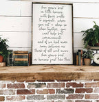 Love Grows Best in Little Houses | Wood Sign - WilliamRaeDesigns