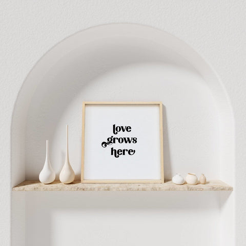 Love Grows Here | Wood Sign - WilliamRaeDesigns