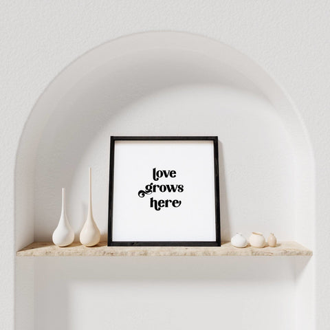 Love Grows Here | Wood Sign - WilliamRaeDesigns