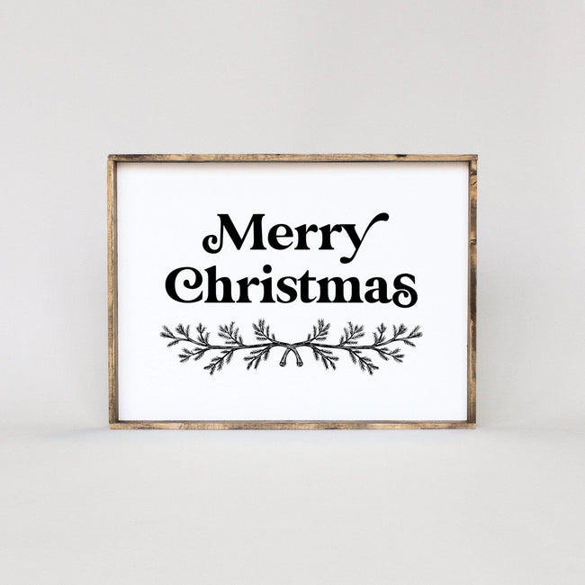 Merry Christmas (18"x24") | Wood Sign - WilliamRaeDesigns