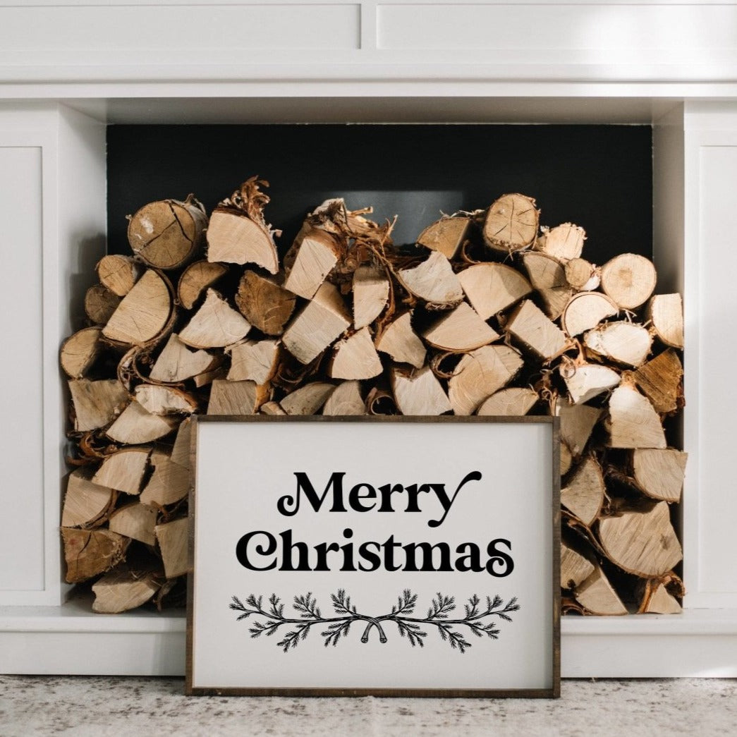 Merry Christmas (18"x24") | Wood Sign - WilliamRaeDesigns