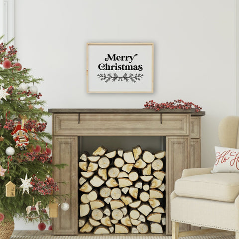 Merry Christmas Large | Wood Sign - WilliamRaeDesigns