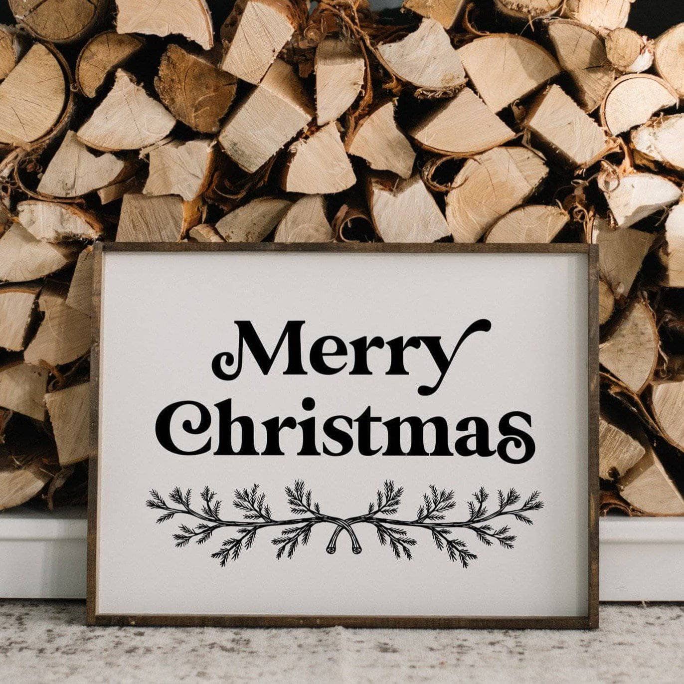 Merry Christmas Large | Wood Sign - WilliamRaeDesigns