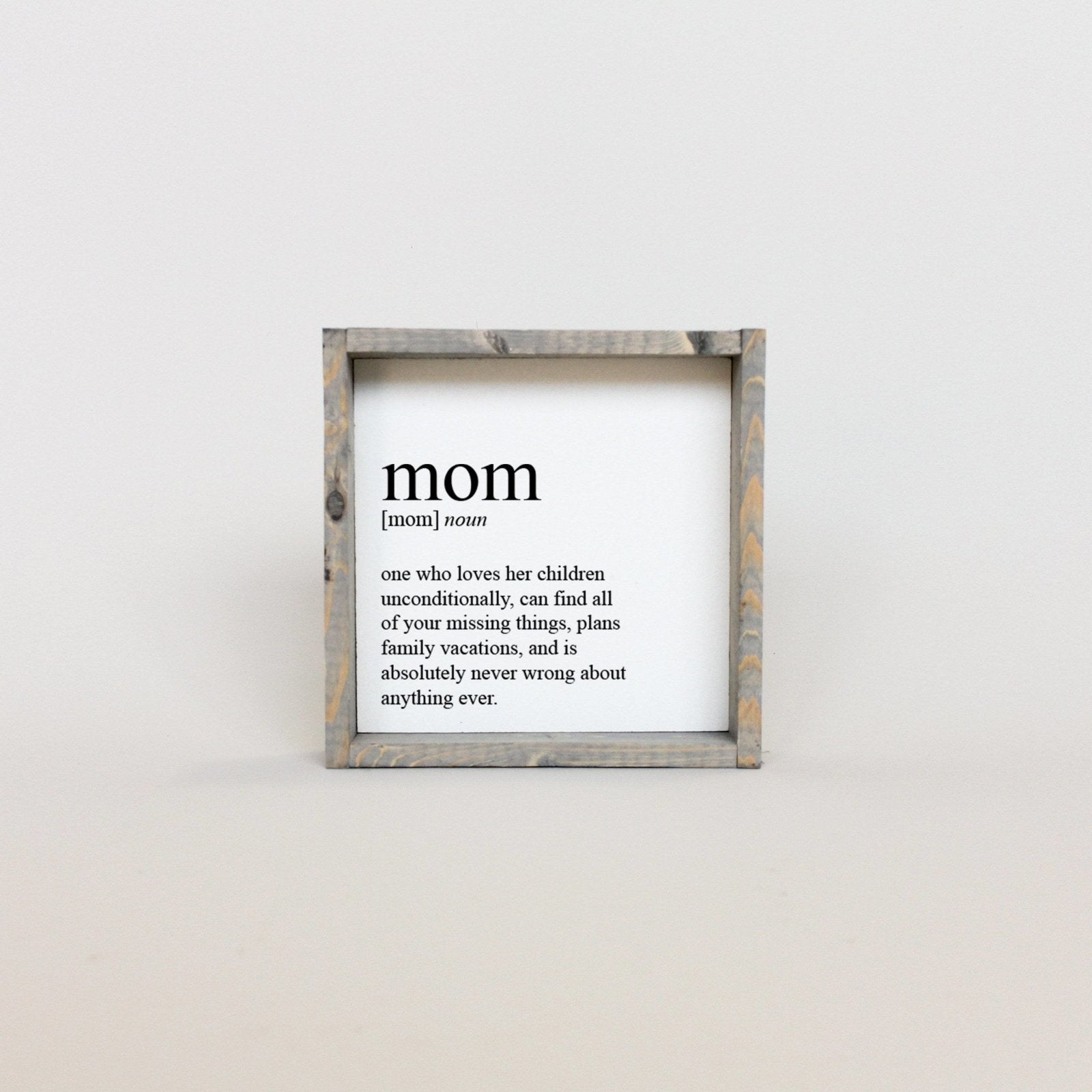 Mom Definition | Wood Sign - WilliamRaeDesigns