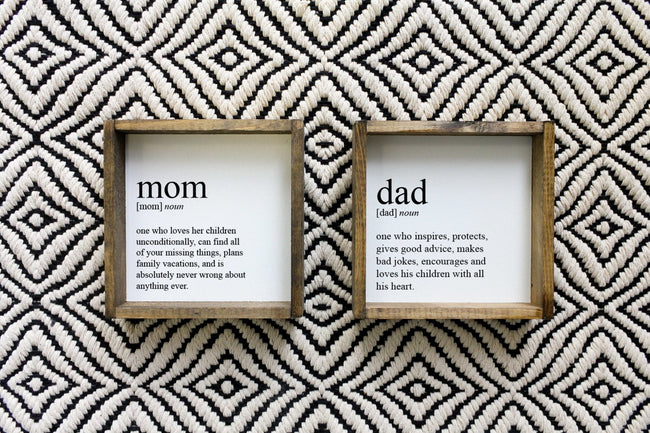 Mom Definition | Wood Sign - WilliamRaeDesigns