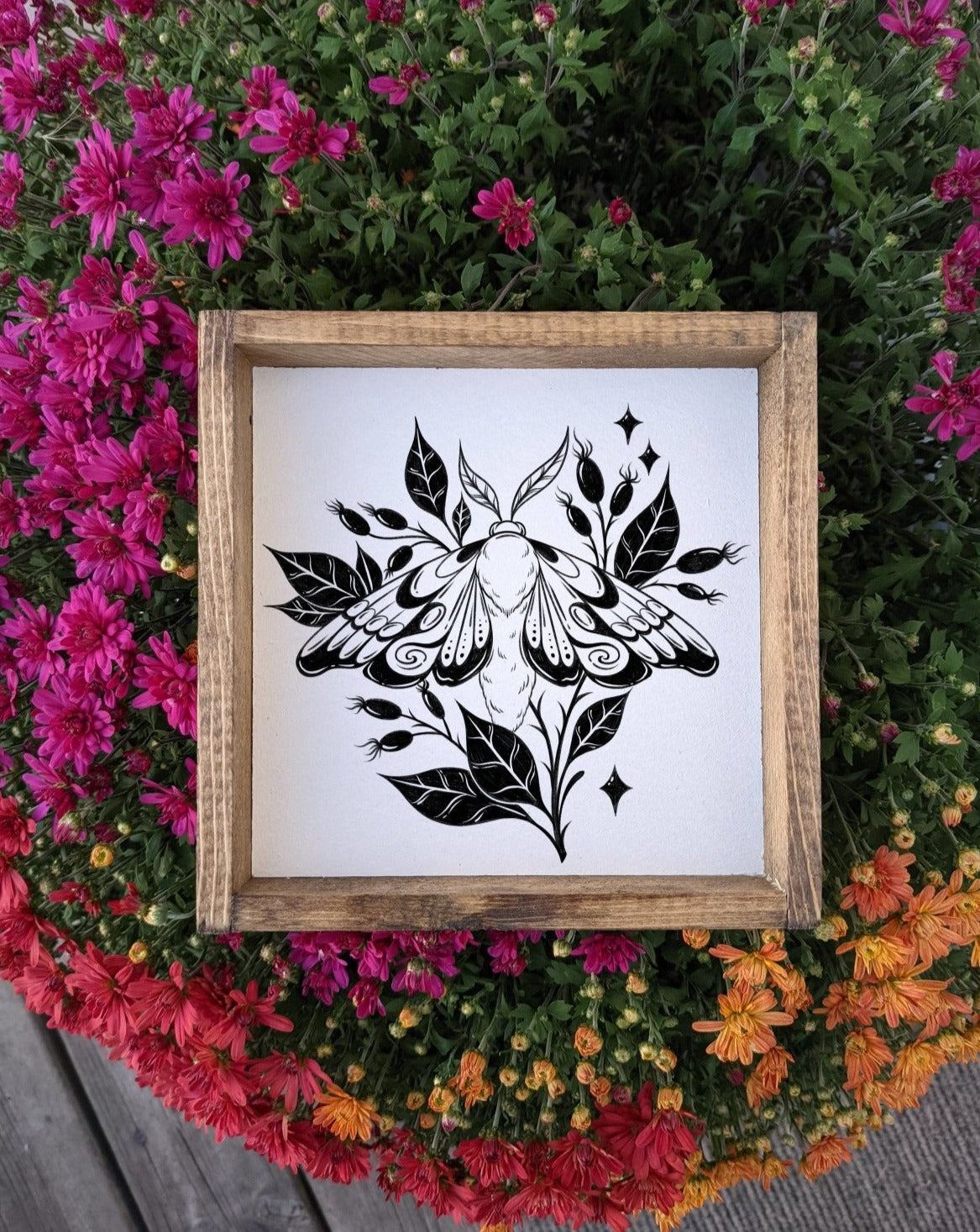 Moth Mini Wood Sign - WilliamRaeDesigns