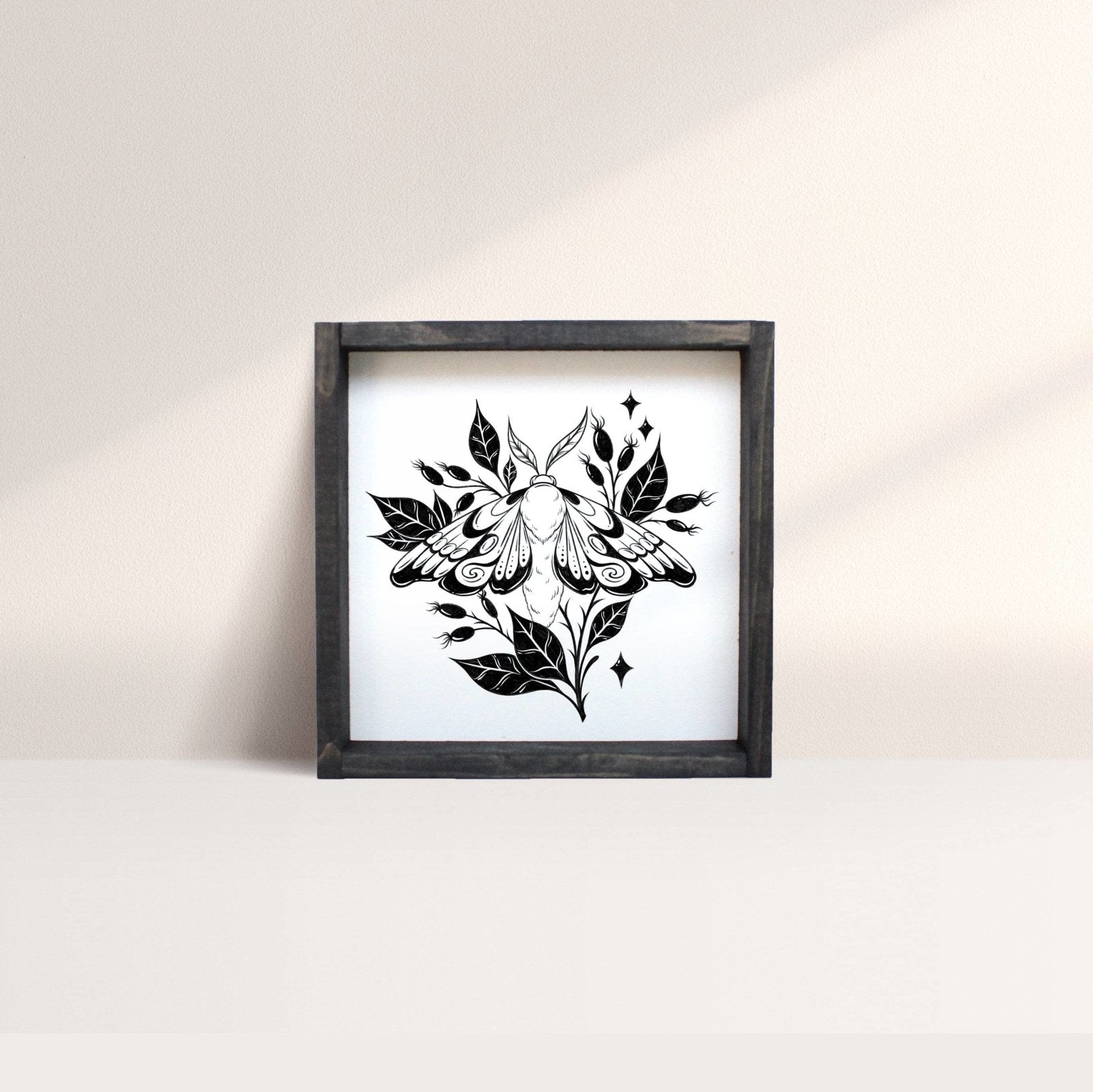 Moth Mini Wood Sign - WilliamRaeDesigns