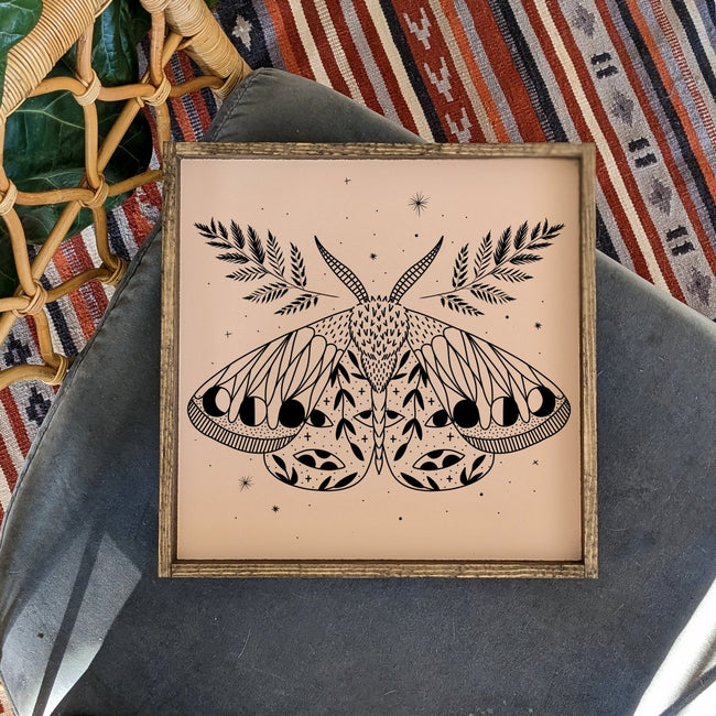Mystical Moth Sign - WilliamRaeDesigns
