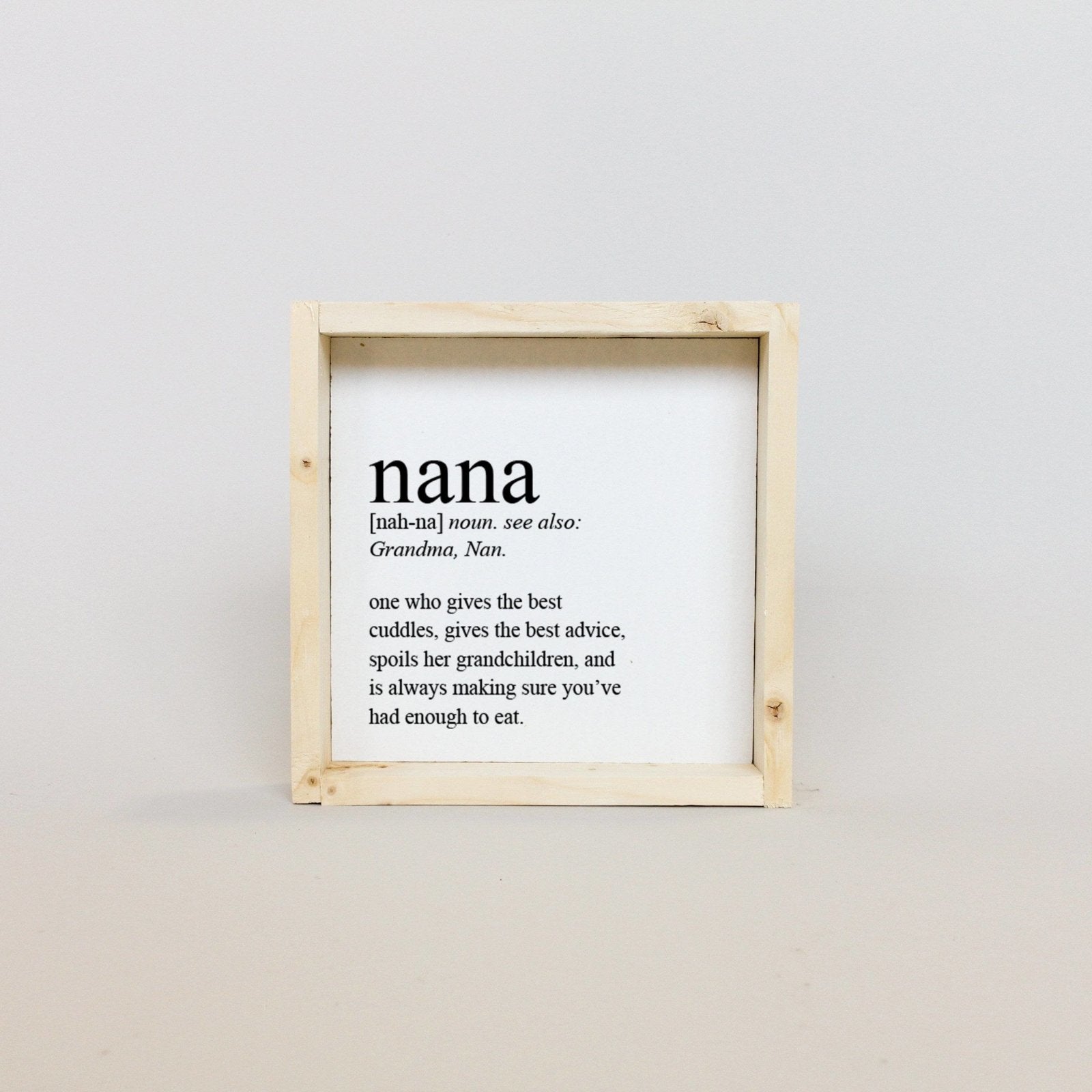 Nana Definition | Wood Sign - WilliamRaeDesigns