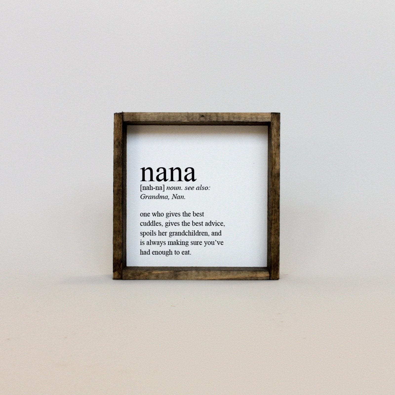 Nana Definition | Wood Sign - WilliamRaeDesigns