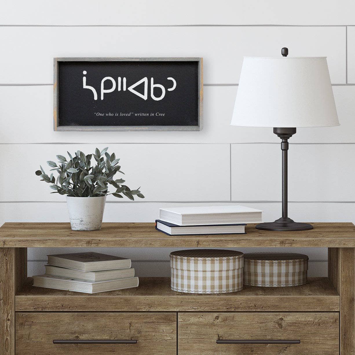 One Who is Loved in Cree | Wood Signs - WilliamRaeDesigns