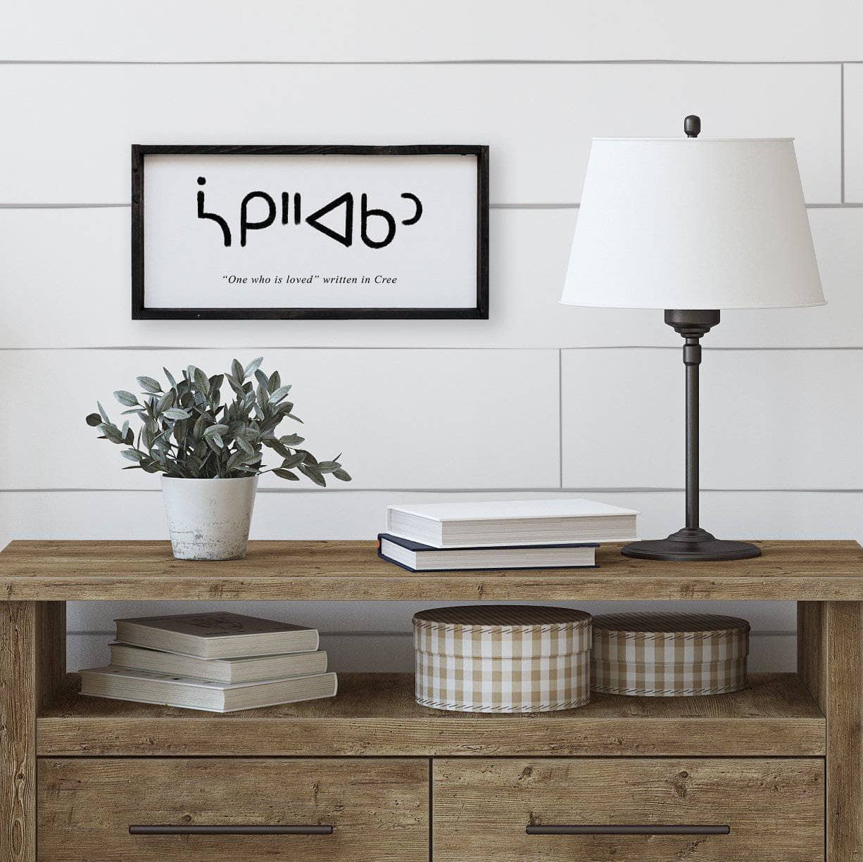 One Who is Loved in Cree | Wood Signs - WilliamRaeDesigns