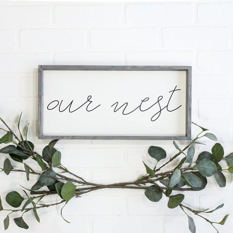 Our Nest | Wood Sign - WilliamRaeDesigns