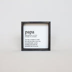 Papa Definition | Wood Sign - WilliamRaeDesigns