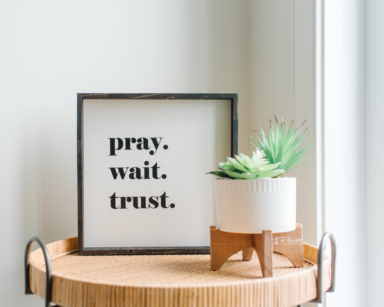 Pray. Trust. Wait. | Wood Sign - WilliamRaeDesigns