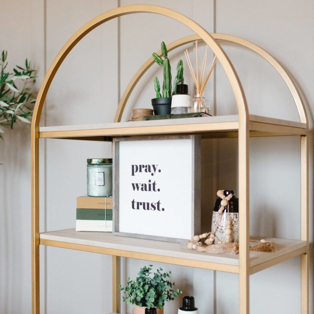 Pray. Trust. Wait. | Wood Sign - WilliamRaeDesigns