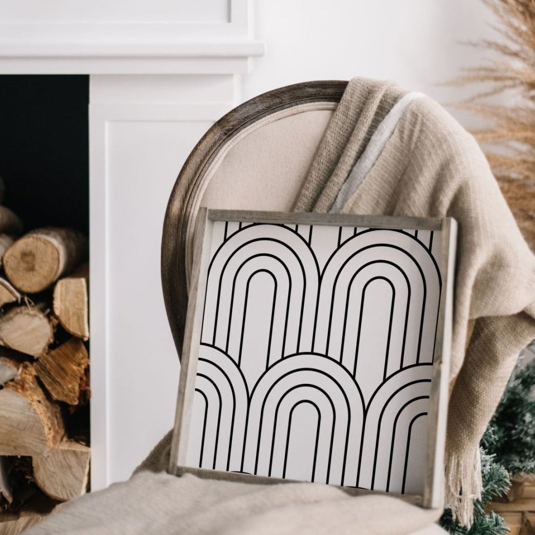 Rainbow Pattern | Wood Sign - WilliamRaeDesigns