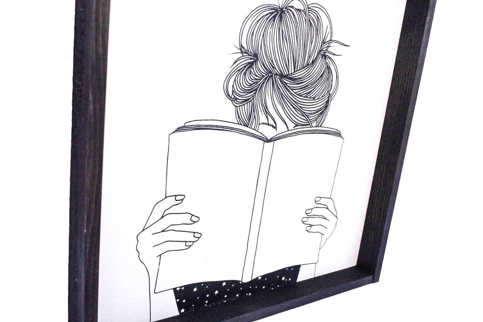 Reading Silhouette | Wood Sign - WilliamRaeDesigns