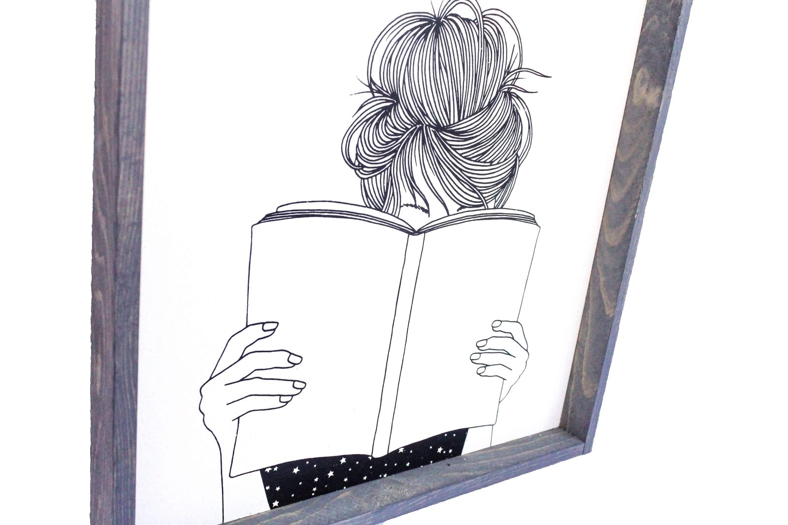 Reading Silhouette | Wood Sign - WilliamRaeDesigns