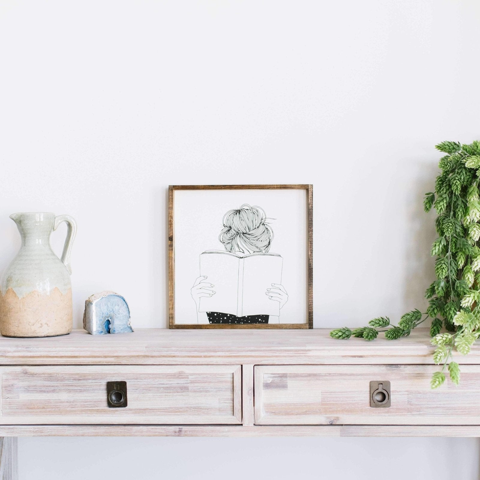 Reading Silhouette | Wood Sign - WilliamRaeDesigns