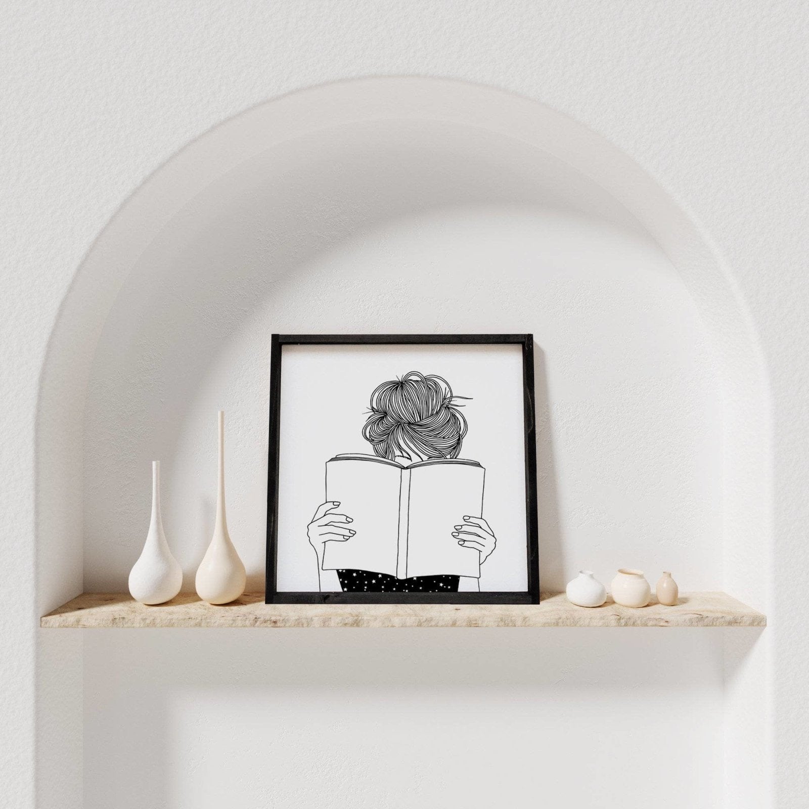 Reading Silhouette | Wood Sign - WilliamRaeDesigns