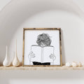 Reading Silhouette | Wood Sign - WilliamRaeDesigns