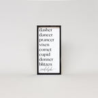 Reindeer Names | Wood Sign - WilliamRaeDesigns