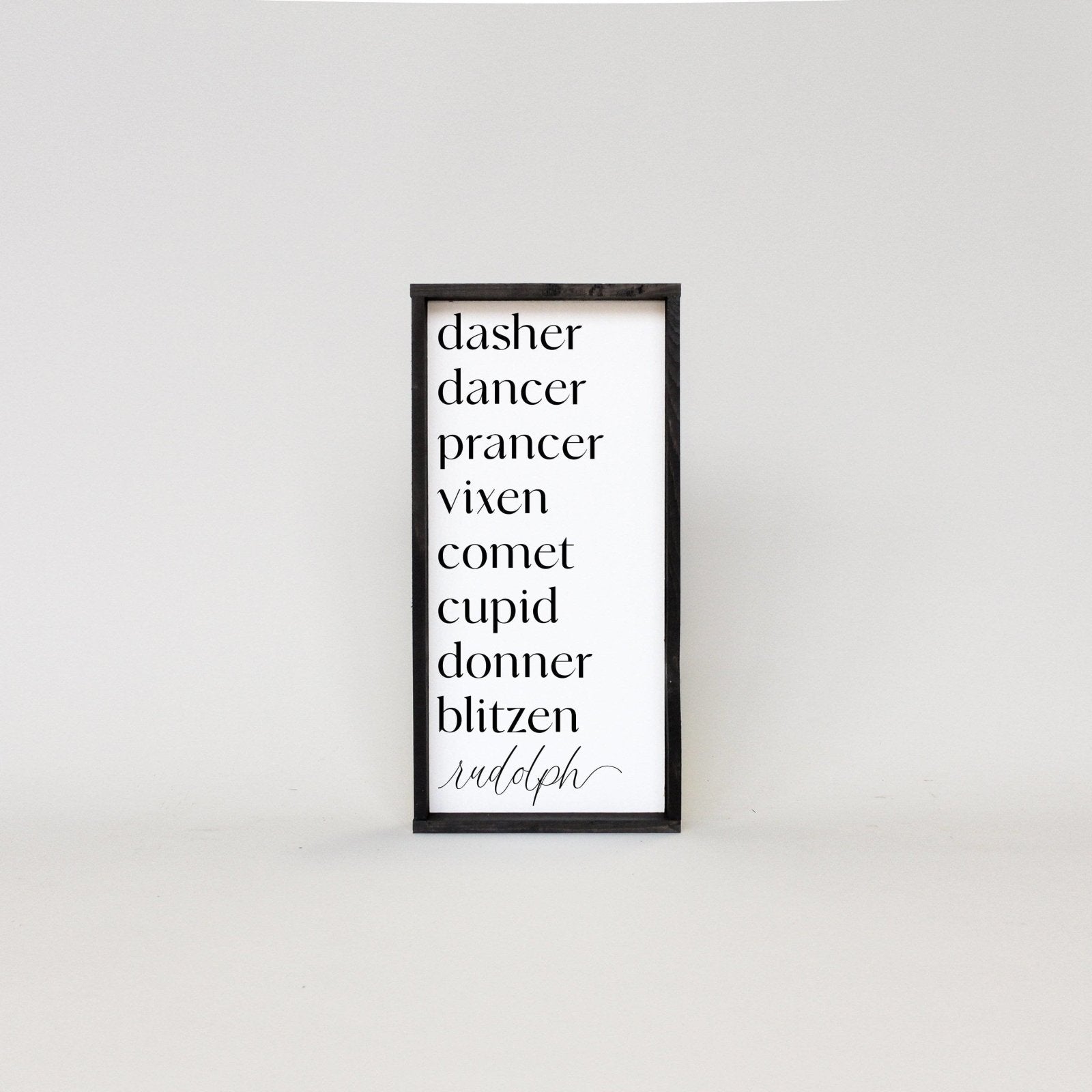 Reindeer Names | Wood Sign - WilliamRaeDesigns