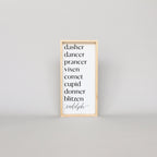 Reindeer Names | Wood Sign - WilliamRaeDesigns