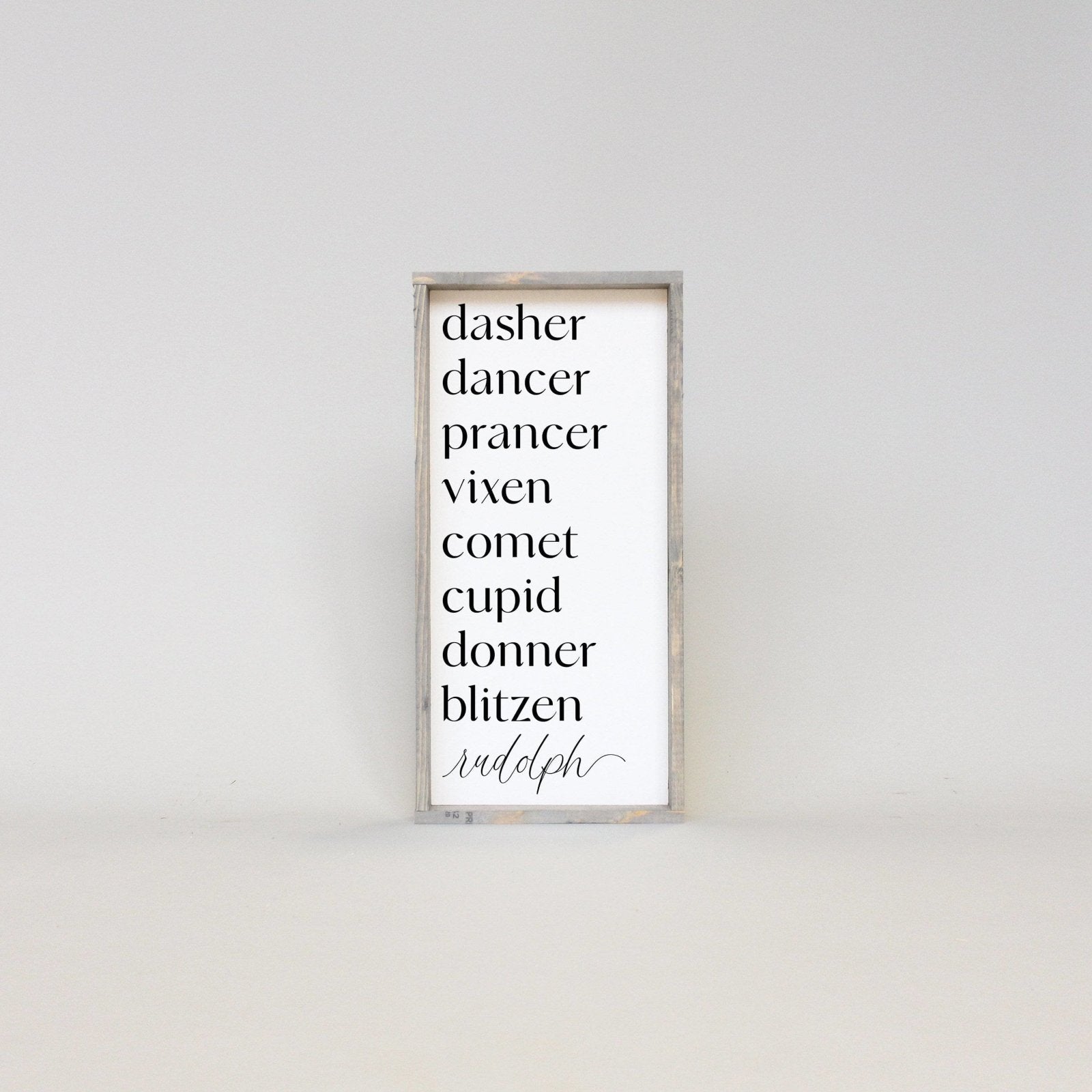 Reindeer Names | Wood Sign - WilliamRaeDesigns