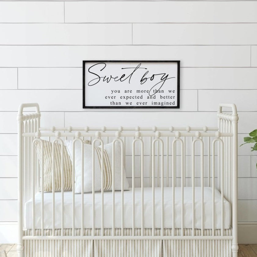 Sweet Boy | Wood Sign - WilliamRaeDesigns