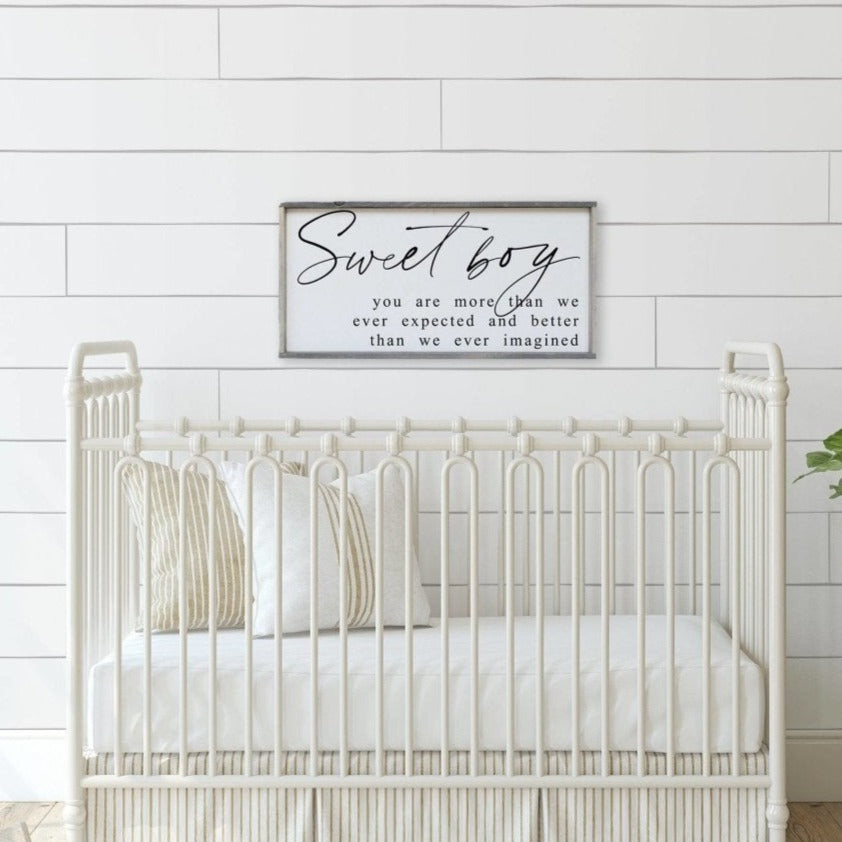 Sweet Boy | Wood Sign - WilliamRaeDesigns