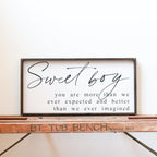Sweet Boy | Wood Sign - WilliamRaeDesigns