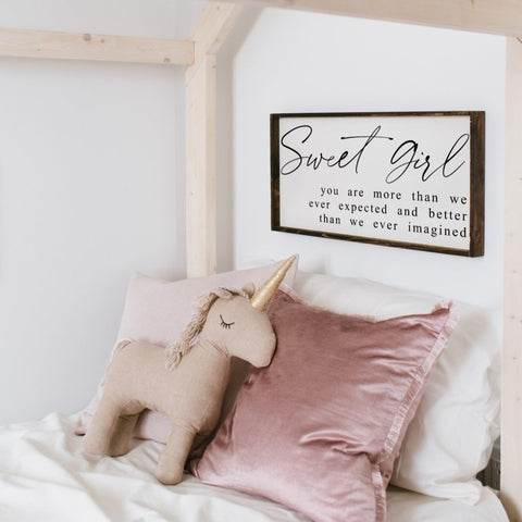 Sweet Girl | Wood Sign - WilliamRaeDesigns