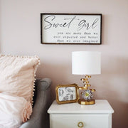 Sweet Girl | Wood Sign - WilliamRaeDesigns